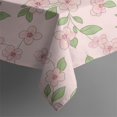 thumbnail image 5 of Pioneer Flower Floral Print Pattern Square Tablecloth, Waterproof Wipeable Spillproof Washable Table Cover for Home Kitchen Party Decor, 42"x42", 5 of 6