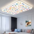 thumbnail image 2 of Colorful Leaves Fluorescent Light Covers for Ceiling Lights 4x2 feet,4 Pack Magnetic Light Filters for Classroom,Modern Boho Painting Plant Branch Fluorescent Light Shade Panel for Office School, 2 of 9