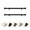 Black, variant on Central Design SIDE063-2 0.625 in. Dia. Side Curtain Rod, Black - 12-20 in. - Set of 2