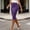 Purple, variant on Tennis Skirts for Women Summer Solid Color Slim Fit Pencil Skirt Mid Length for Everyday Work with Tailored Side Zipper S