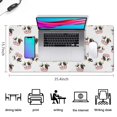 thumbnail image 5 of Long Mouse Pads for Desk,White Cow Head Pattern Desk Mats on Top Of Desks, Desk Mouse Pad Extra Large with 3mm Non-Slip Base and Stitched Edge for Gaming,Office,Work,Home 35.4"x15.7", 5 of 6