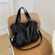 thumbnail image 4 of Bolso Mano PU con Textura gran Capacidad Kuymtek para Desplazamientos moderno Y Versátil Mujer 1303 negro, 4 of 9