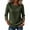 Army Green-tshirts shirts for women, variant on 3/4 Length Sleeve Tops for Women Lace Patch Casual Blouses Trendy Hollow Out Shirts Round Neck Loose Fit Tunics