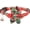 A Flower-Red, variant on Mumup 1/2Pcs Christmas Cat Collar with Bow Tie Flower Sailor Bowtie Breakaway Safety Detachable Plaid Kitten Cats Pet Cute B Sailor Bow from 7" to 11", width 0.4"