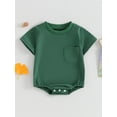 thumbnail image 2 of Suealasg Baby Girls Boys Clothes Newborn Romper 3M 6M 12M 18M 24M Short Sleeve Round Neck Bodysuit Infant Summer Casual Playsuit, 2 of 9