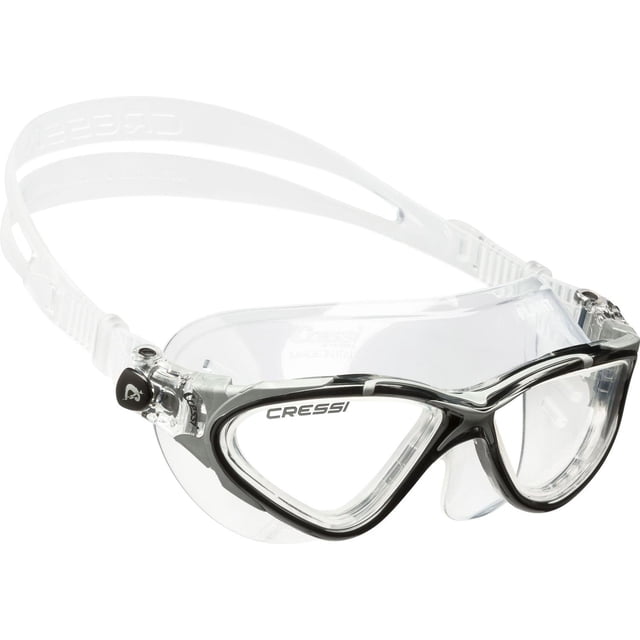 Cressi Planet - Gafas de natación, Negro/Plateado, talla única multicolor