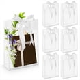 thumbnail image 2 of 20 Bolsas de Regalo de Plástico Transparente con Asas Troqueladas, Reutilizables, con Flores y Lazo ., 2 of 7