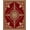 Red, Pattern 1, variant on ODIKA 8'x10' Machine Washable Non-Slip Area Rug, Elite Fan VIP Access Badge Commemorative Pathway High Traffic Rug, Red, 669821