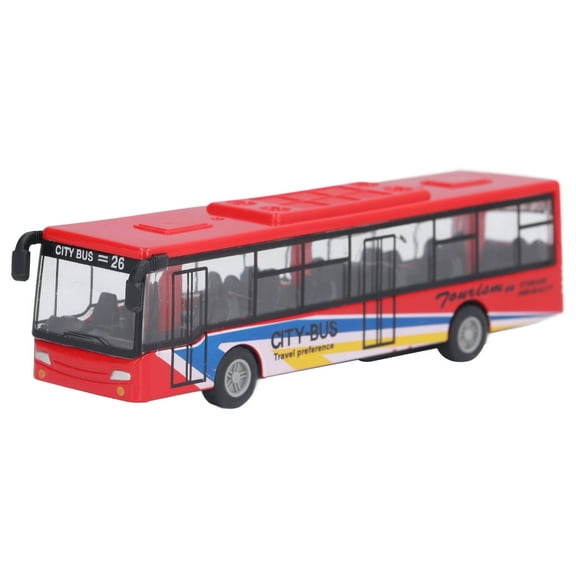 City Bus Toy Die Cast Pull Back Mini Buses Model Vehicles Car Toys Bus Toys for Boys Above 3 Years Old