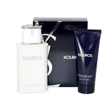 Kouros Set - Kouros 2 Pc. Gift Set ( Eau De Toilette Spray 3.3 Oz+ Hair & Body Wash 3.3 Oz)