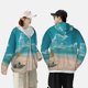 thumbnail image 4 of Balery Shopping Cart On Tropical Beach Sudadera ligera de manga larga con capucha y protección solar UPF 50+ para hombre y mujer, ideal para pesca y running-X-Large, 4 of 7