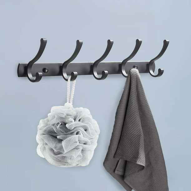 Ximing Dual Hooks Clothes Hangers Room Decor Hanger Bathroom Wall Hooks Rack Coat Hat Hanger Coat Hooks Hole Hooks For Shirt Belt Pocket Towel , E-4 H