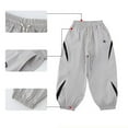 thumbnail image 4 of ZACPNCV Boys Baggy Cargo Pants Casual Loose Fit Parachute Pant Harem Joggers Sweatpants with Pockets Gray 9-10 Years, 4 of 9