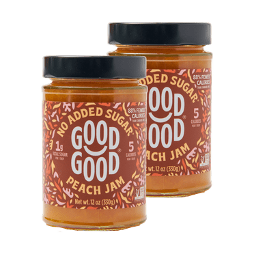 Good Good Keto Friendly Peach Jam, 12 oz (2 Pack)