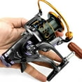 thumbnail image 4 of Metal Spool Double Brake Spinning Reel 5.2:1/5.0:1 Fishing ,Rigid Aluminum Skeletal Frame, 4 of 6