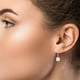 thumbnail image 4 of Pendientes de perlas de agua dulce para las mujeres 925 plata post redondo blanco perlas joyería, 4 of 4