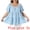 Light Blue, variant on Women's Plus Summer Square Neck Short Sleeve Tops 1X Light Blue