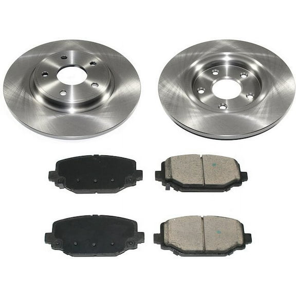 Rear Brake Pad and Rotor Kit - Compatible with 2012 - 2015 Ram C/V 2013 2014