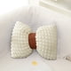 thumbnail image 5 of Almohadas, cojines decorativos, ropa de cama, almohadas, regalos para mujeres, 1 funda de almohada de gamuza sintética con lazo peludo para dormitorio, sofá y sala de estar., 5 of 6