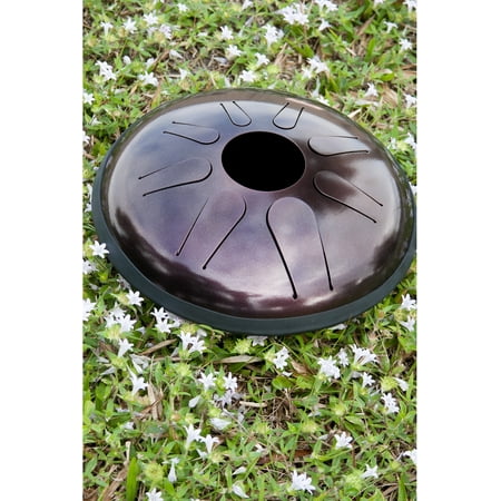 Idiopan Domina 12-Inch Tunable Steel Tongue Drum - Dark Cherry, DPD12-DCA