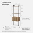 thumbnail image 5 of Mopio Norwin 3-Tier Ladder Book Shelf with Storage, 5 of 8