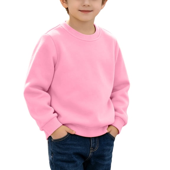 Enjoytime Kids Toddler Sweatshirt Crewneck Long Sleeve Pullover Tops Fall Winter Warm Casual Boys Clothes