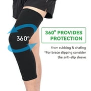 Insunen Knee Brace Undersleeve Closed Patella Comfortable Knee Sleeve for Under Brace Breathable Leg Sleeves for Men & Women (M)