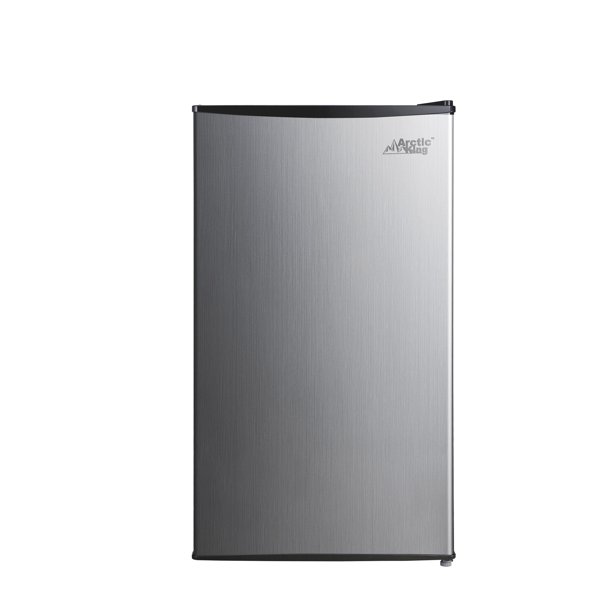 Arctic king 3.3 Cu Ft Single Door Mini Fridge, Stainless Steel