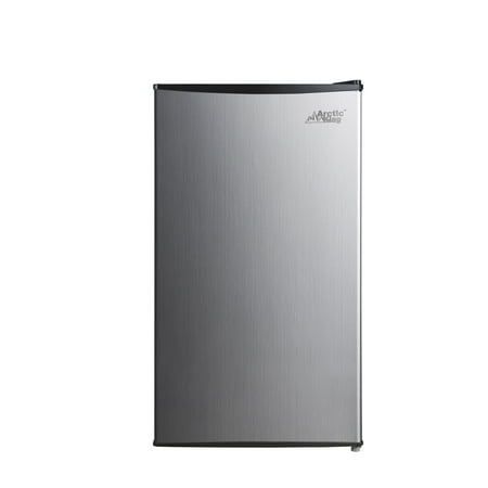 Arctic king 3.3 Cu Ft Single Door Mini Fridge, Stainless (Best Stainless Steel Refrigerator Bottom Freezer)