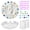 11.8":1pack, variant on Large DIY Handprint Stepping Stone Kit, 13.8" Garden Craft Set with Number Letter Stamps, Footprint Stepping Stone, Mother's Day Gift