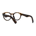 thumbnail image 5 of Thick Plastic Nerdy Keyhole Horn Rim Round Eyeglasses Tortoise, 5 of 5