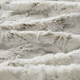 thumbnail image 5 of Yoneston Modern Faux Fur Throw Blanket, 70" x 60" Ultra Soft Warm Fleece Blanket for Winter, School, Bedroom and Christmas Gift-Milk, 5 of 5