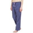 thumbnail image 2 of Leisureland Polka Dot Cotton Poplin Pajama Lounge Pants Blue, 2 of 3