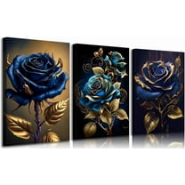 Green And Gold Landscape Canvas Wall Art Abstract Scape Pine Trees Wall Decor Pictures Modern 3d Visual Effects Posters Prints for Living Room Bedroom Office Home Decoration Unframed