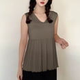 thumbnail image 3 of UPPADA Cotton Tank Top for Women Solid Color Basic Sleeveless Tank Shirt Soft Cotton Rib Tank Tops Casual Dressy Yoga Tops,Tank Top for Women Pack Ribbed Green,XL, 3 of 7