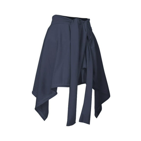 Yokua Women Yoga Tennis Tie Up Skirts Running Long Strap Half Length Cover Up Skirt