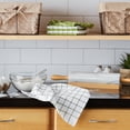 thumbnail image 4 of DII Antique Green Combo Windowpane Dishcloth 6 Piece Set, 4 of 5