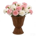 thumbnail image 6 of LEHOZIHEQ Goblet Planter, Woven Rattan Look Resin Flower Pot, Wicker Planter Pot, Decorative Flower Vase for Flowers Herbs Patio Balcony Decor, 6 of 9