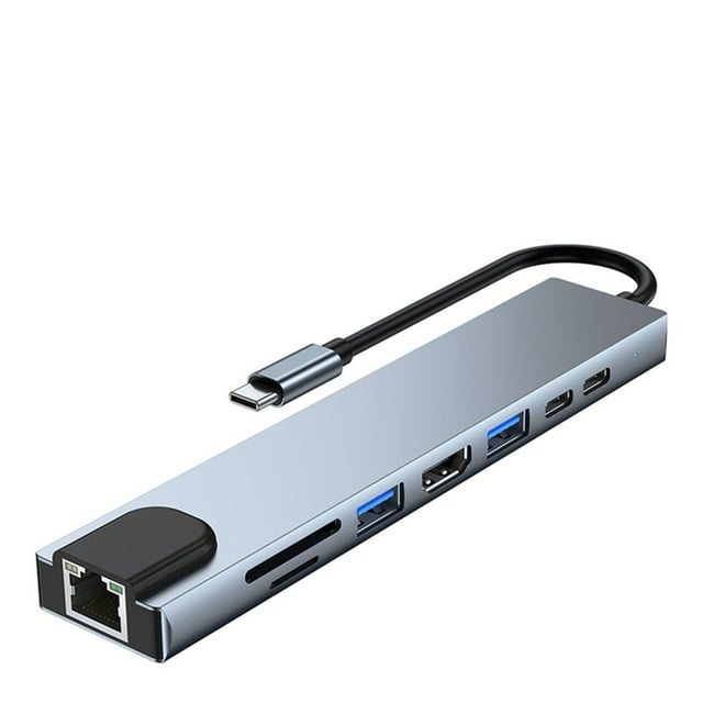 4 / 8 In 1 USB 3.0 Hub For Laptop Adapter PC PD Char 8 Ports Dock Station Usb Multi-port Charging For Multiple Devices ,Multi-Device Charger