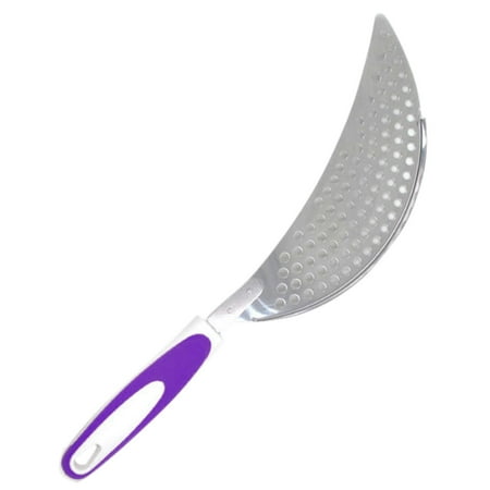 

Pot Strainer with Handle Stainless Steel Colander Pasta Drainer Pan Pot Strainer with Recessed Hand Grips Suitable for Kitchen Pots and Pans 15 Inches Rice Washer