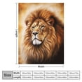 thumbnail image 4 of HENGT   Lion Love Print Super Soft Throw Blanket for Bed Couch Lightweight Travelling Camping Throw Size for Kids Adults All Season, 4 of 6