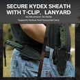thumbnail image 3 of CIVIVI Fixed Blade Knife with Kydex Sheath, T-clip, Lanyard for Outdoor Carry, Propugnator Knife PG KNIVES Designed, 4.15" D2 Blade Micarta Handle C23002-2, 3 of 7