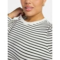 thumbnail image 4 of Terra & Sky Women's Plus Puff Long Sleeve Crewneck Top, Sizes 0X-5X, 4 of 5