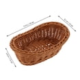 thumbnail image 2 of WORGEOUS Set of 3 Decorative Handcrafted Baskets with Imitation Rattan Weave Design for Stylish Home Decoration, 2 of 8