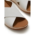 thumbnail image 5 of Fitflop Women's Lulu Lux Graphic-Weave Leather Cross-Strap Slide Sandals, 5 of 7