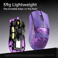 thumbnail image 4 of ATTACK SHARK R11 ULTRA Carbon Fiber Wireless 8K PAW3950MAX Gaming Mouse 49g SUPERLIGHT, Nordic 52840 MCU, 20000 FPS Static Scan Rate, Nano-Metal Ice Coating, Omron Optical Micro Switches, 4 of 10
