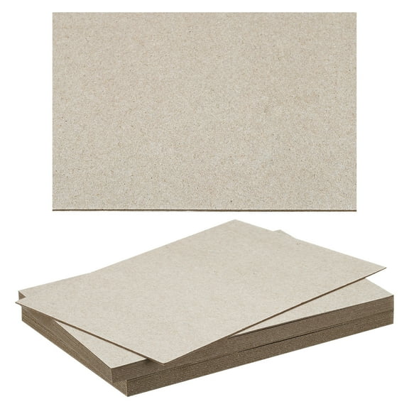 Uxcell 0.04"x7"x5" Book Board 20 Pack Chipboard Sheets Book Binding Board Bookboard Bookbinding Supplies Gray