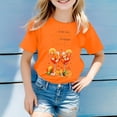 thumbnail image 1 of Chemises pour Enfants Filles Mode Décontractée Imprimé Manches Courtes Col Rond Été Vêtements Décontractés pour Enfants 5-6 Ans, 1 of 3