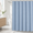 Fogblue-72"W x 84"L (Pack of 1), variant on 72x78 Long Shower Curtain Fog Blue 3d Embossed Half Bath