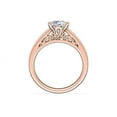 thumbnail image 2 of 1.00 Carat Excellent Princess Cut Natural Diamond Beautiful Solitaire Bridal Ring for Bride Solid 18K Rose Gold Size 5, 2 of 8